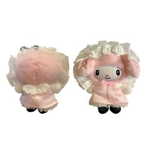 Pink Plush My Melody Keychain Doll
